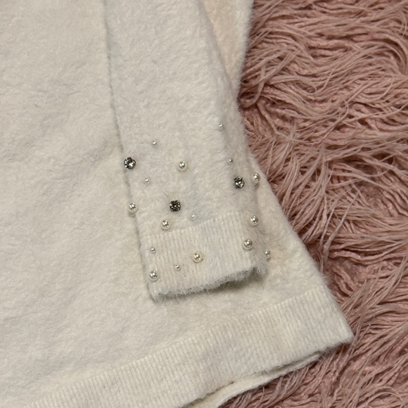 Soft Surroundings Ivory Cowl Neck Sweater - Picture 6 of 13